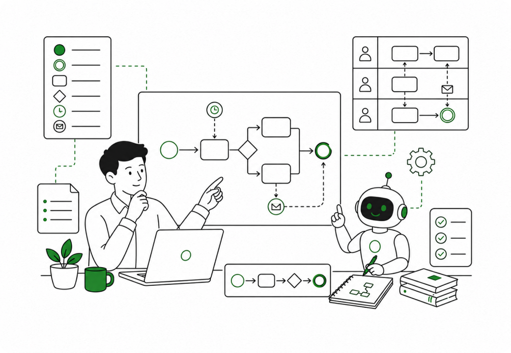 Аналитик моделирует бизнес-процессы в BPMN
